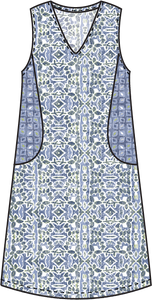 Habitat. Miami Easy Pocket Dress In Crinkle Cotton