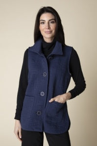 BOX QUILT POCKET VEST