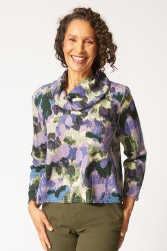 ASPEN KNIT BRUSHSTROKES EASY COWL F25H MIDNIGHT