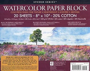 water color paper block