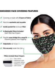 Load image into Gallery viewer, Snoozies Bling Dazzle Face mask
