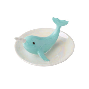Narwhal Jewelry Plate