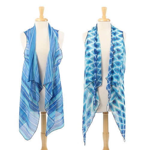 Teal Summer Scarf Vest