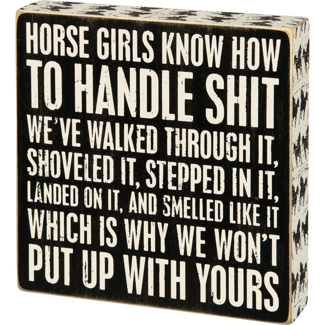 box sign - Horse Girls