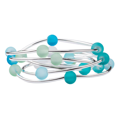 Sea Glass Convertible Necklace - Bracelet Wraps