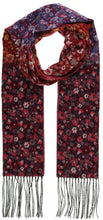 Load image into Gallery viewer, Colorblocked Ditzy Floral Cashmink® Scarf: Rosewood
