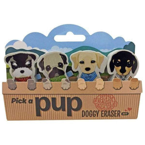 Pick A Pup Eraser Set