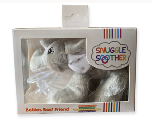 Snuggle Soother Baby Elephant-Comforter / Pacifier Clip