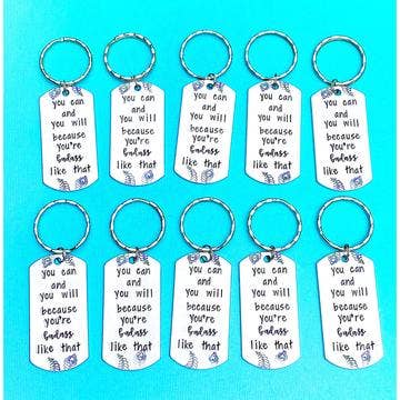 Badass Keychain - 1 Pc