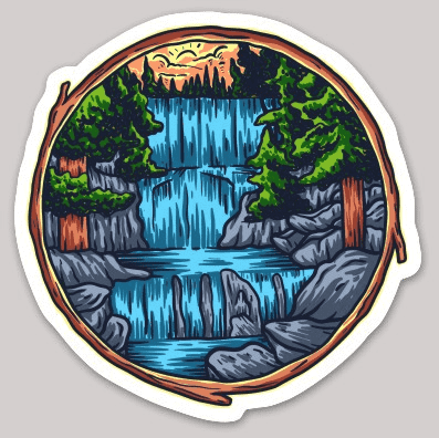 Chasing Waterfalls Sticker – Amy's Cottage of Williamstown