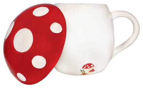 Mushroom 12oz Mug with Lid