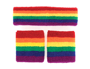 Rainbow Sweatband set