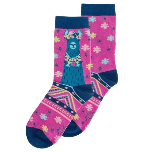 Pink LLama socks