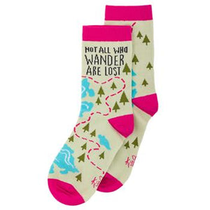 Not all who wander are lost socks