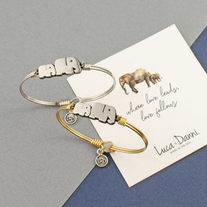 Mama Elephant Bangle Bracelet