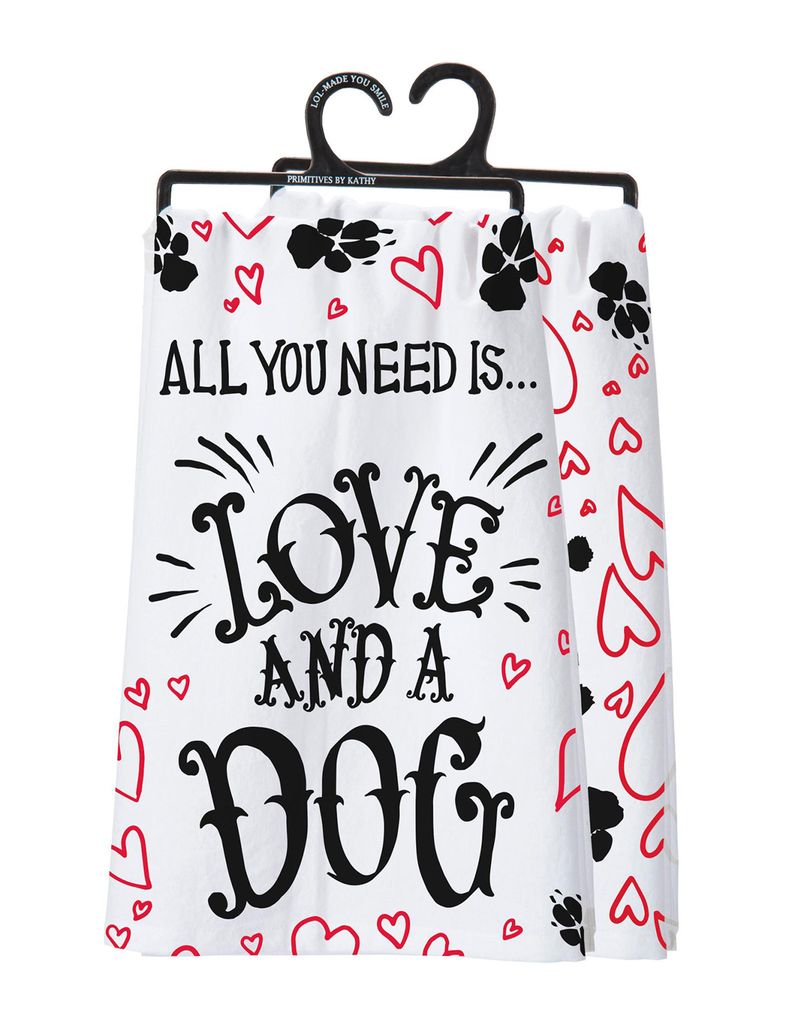 Love and a Dog Dish Towel