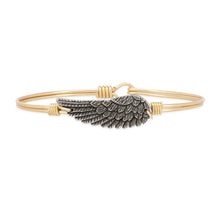 Load image into Gallery viewer, Angel Wing Bangle Bracelet