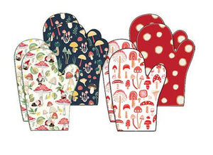 Mushroom Collection Oven Mitt Pair
