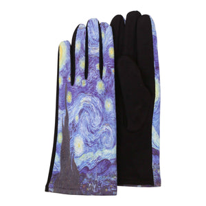 RainCaper van Gogh Starry Night Touch Screen Gloves