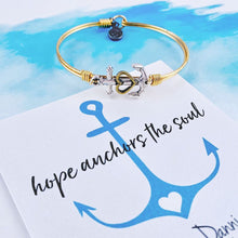 Load image into Gallery viewer, Anchor Bangle Bracelet