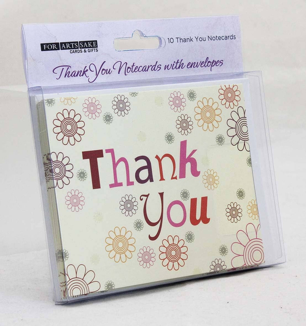 Modern Floral Boxed Thank You