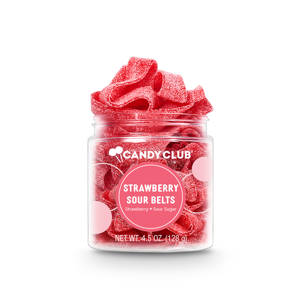 Strawberry Sour Belt Candies