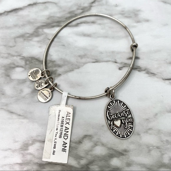 Alex & Ani Bangle Because I Love You