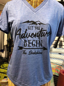 Adventure in The Berkshires V neck relaxed tee