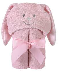 Pink Bunny Hooded Towel