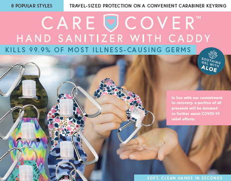 Hand sanitzer with carrying caddy