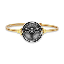 Load image into Gallery viewer, Dragonfly Bangle Bracelet