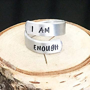 I Am Enough Wrap Ring -