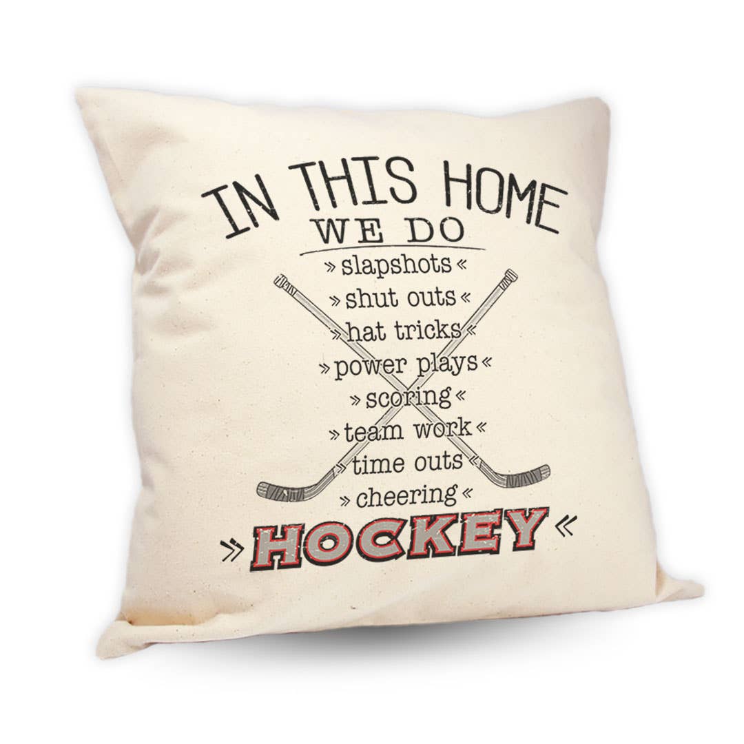 In This HomeHockey  18 Pillow – Amy's Cottage of Williamstown