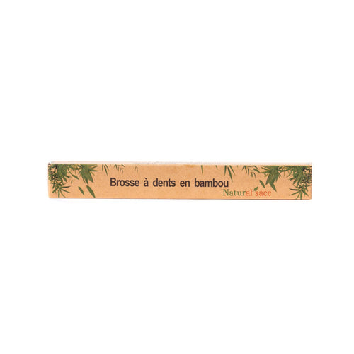 Brosse à dents en bambou (avec emballage)