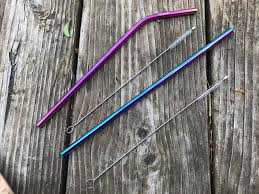 Mermaid Stainless Steel Straws -straight or curved