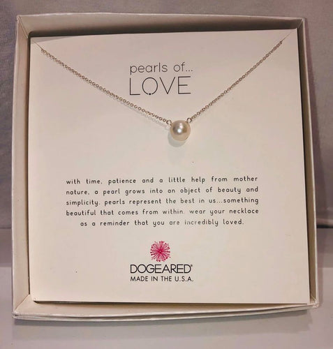 Sterling Silver Pearls of Love Necklace