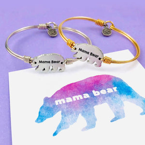 Mama Bear Bangle Bracelet