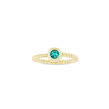 Load image into Gallery viewer, Luca &amp; Danni May Birthstone Ring silver or gold