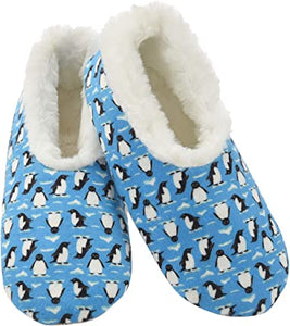 Snoozies Furry Nice Slippers Penguin
