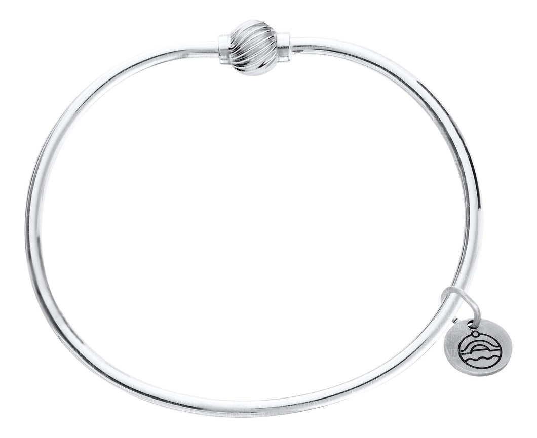 Sterling Silver Single Swirl Bead Cape Code bracelet by Marathon
