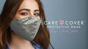 Care Cover Bling Shimmer Sequin Face Mask Party & Wedding