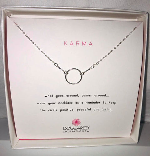 Silver Karma Necklace