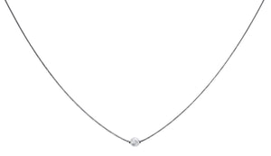 Cape Cod Sterling Silver 16" necklace with twist bead