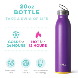 Matte Purple/Yellow Bottle (20oz)