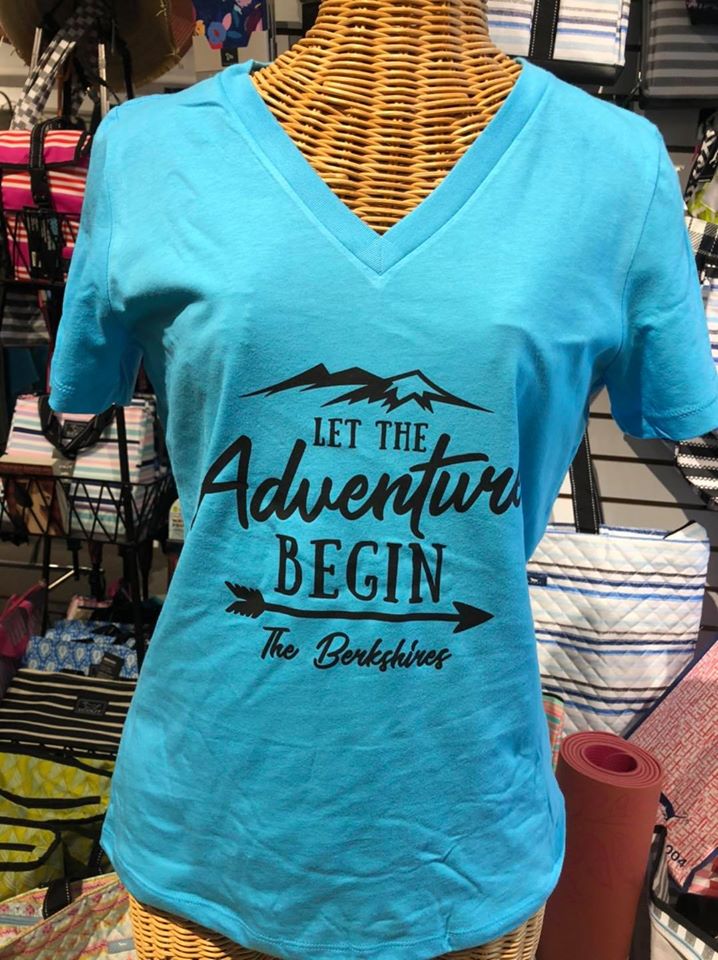 Adventure in The Berkshires V neck relaxed tee
