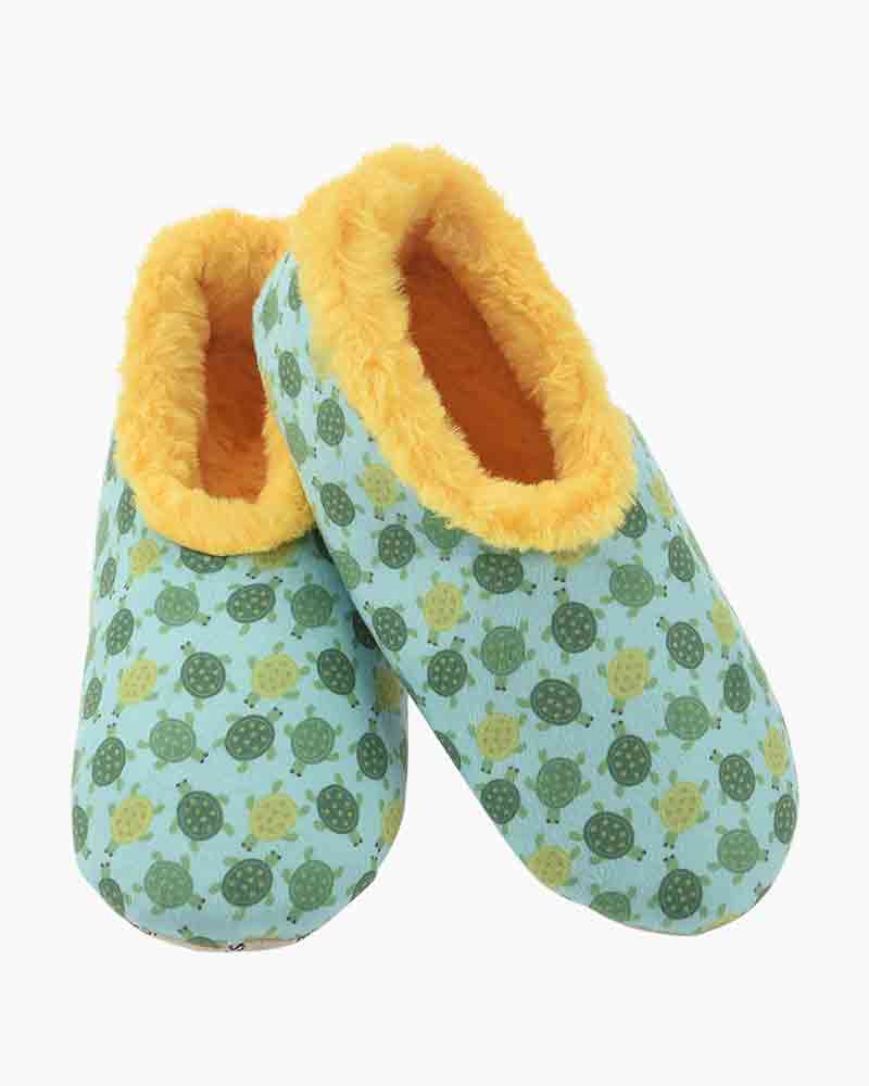 Furry Nice Snoozies Slippers Turtles