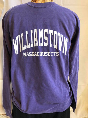 Purple Long sleeve Williamstown t shirt